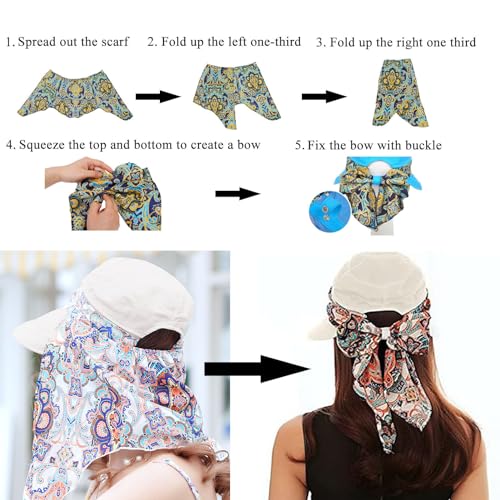 Foldable Sun Hat with Neck Flap UPF 50+