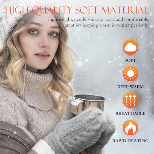 Thick Fleece Lined Winter Mittens