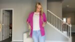 Lake Blue Short Sleeve Kimono Cardigan