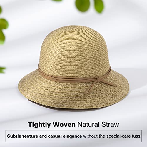 Beach Straw Sun Hat UPF 50 Packable