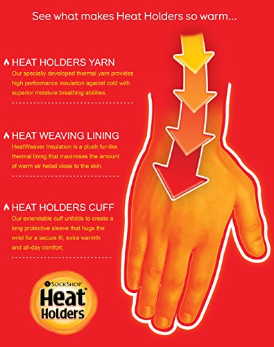 HEAT HOLDERS - Ladies Thermal Cable Knit Gloves