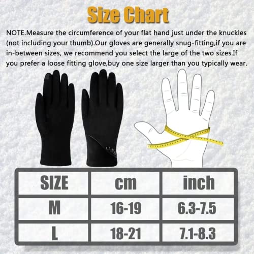 Alepo Women's Winter Touchscreen Fleece Gloves