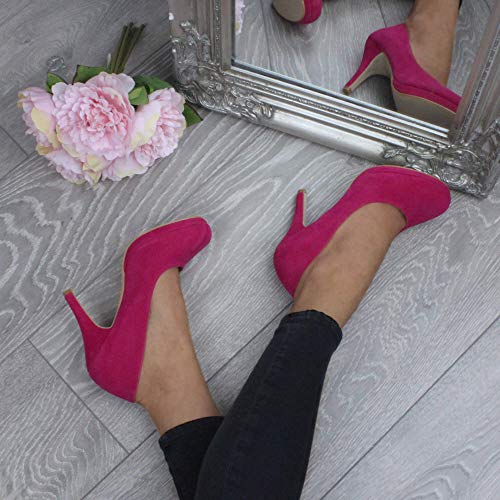 Mid Heel Platform Court Shoes