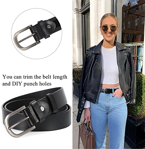 Leather Retro Pin Buckle Belt