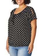 Keyhole-tie Peasant Top