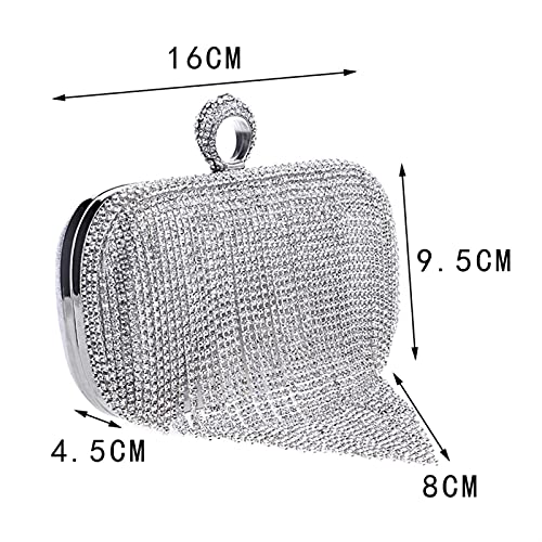 Tassel Evening Bag Diamond Beads Clutch