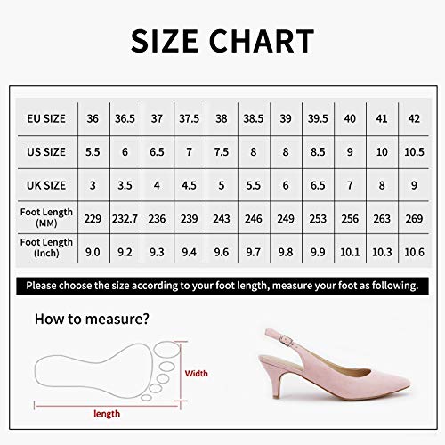 Pointed Toe Slingback Kitten Heel Sandals