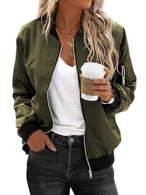 Lightweight Quilted Bomber Jacket