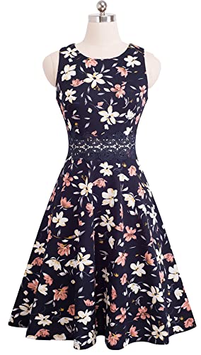 Vintage Floral Swing Dress A079