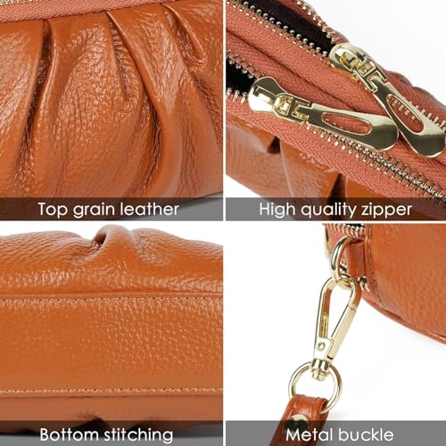 Ruched Wristlet Wallet with Strap