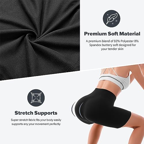 High Waisted Cycling Shorts - Tummy Control