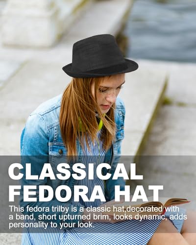 Felt Trilby Fedora, Large Short Brim Hat