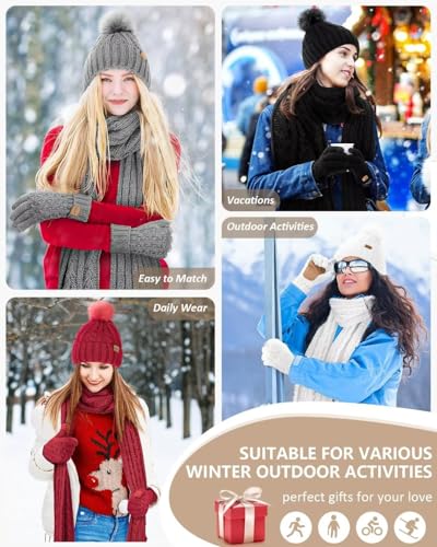 Winter Hat, Scarf & Gloves Set