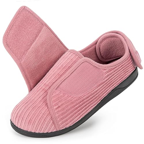 Comfy Velveteen Adjustable Diabetic Slippers