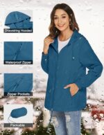 Waterproof Lightweight Hooded Raincoat