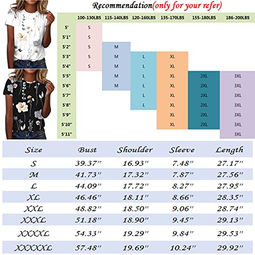 Summer Casual Print Short Sleeve Top
