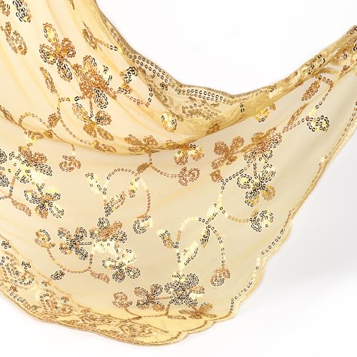 Sequin Floral Shawls, Sheer Mesh Wraps