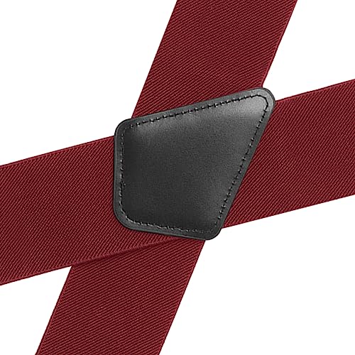 5cm Wide X-Shaped Heavy Duty Suspenders with Clips