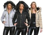 Kraftd Women's Winter Faux Fur Hooded Puffer Jacket