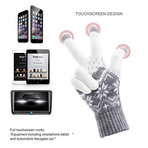 Touchscreen Winter Gloves - Grey
