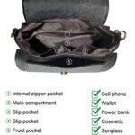 PU Leather Crossbody Bag - Black