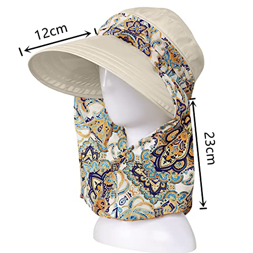 Foldable Sun Hat with Neck Flap UPF 50+