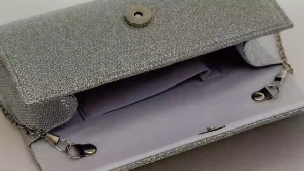 Clutch Bag with Detachable Chain