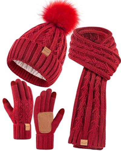 Winter Hat, Scarf & Gloves Set