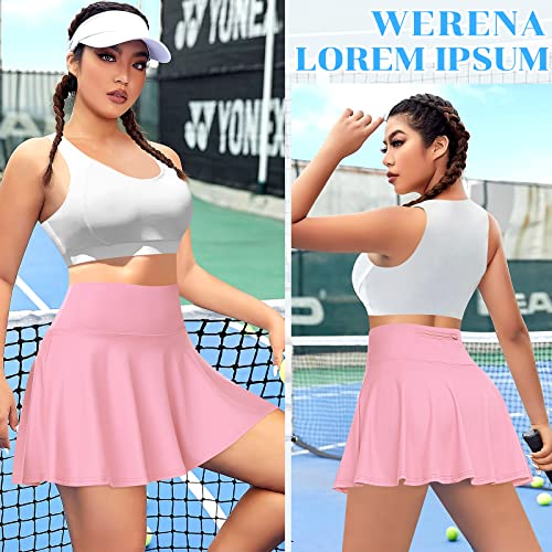 Pleated Tennis Skirt with Shorts and Pockets