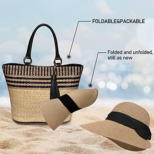 UV Protection Foldable Straw Beach Hat