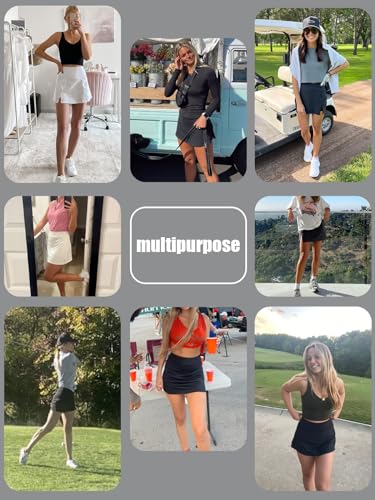 Tennis Skirts with Shorts, Golf Yoga Skorts