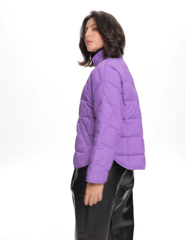 Lightweight Puffer Jacket with Stand Collar