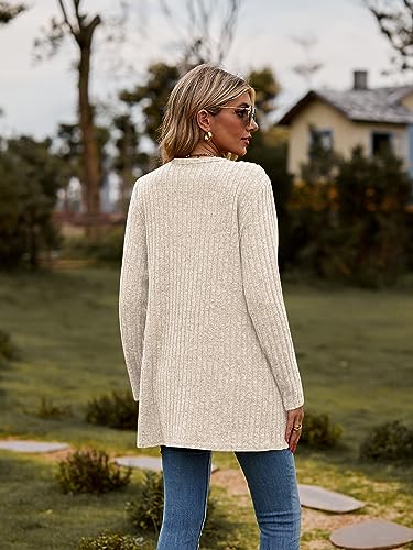 Long Sleeve V Neck Cardigan with Pockets