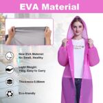 Waterproof Adult Poncho, 2PCS, Reusable, with Hoods
