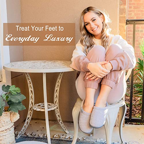 Chenille Knit Memory Foam Slippers