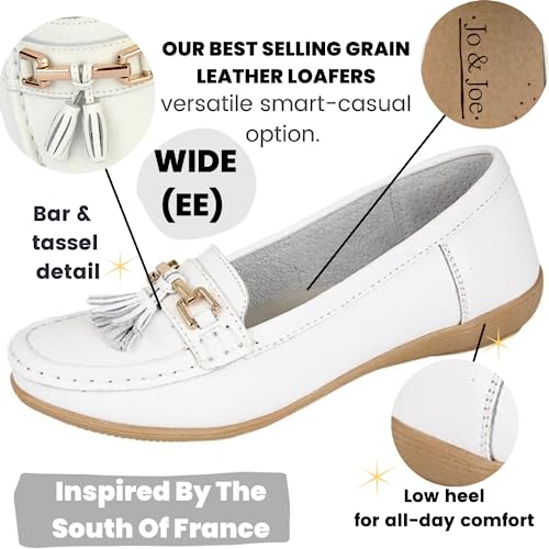Leather Tassel Flat Shoes