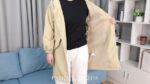 Windproof Hooded Trench Coat with Pockets