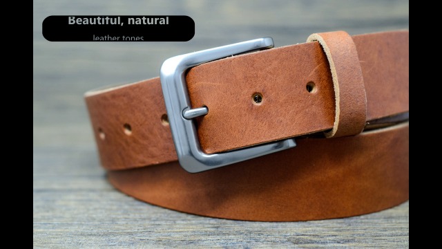 Italian Leather 38mm Belt - Made in England