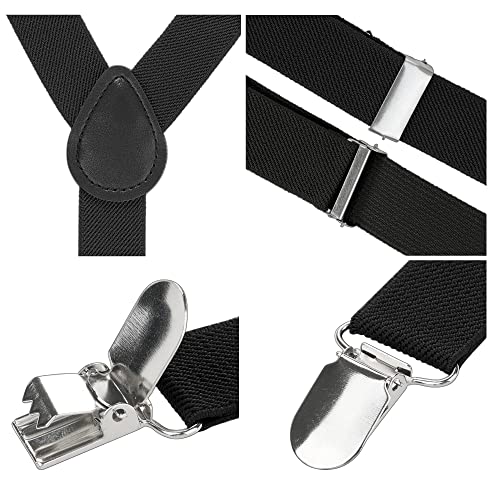 Adjustable Metal Clamp Elastic Suspenders