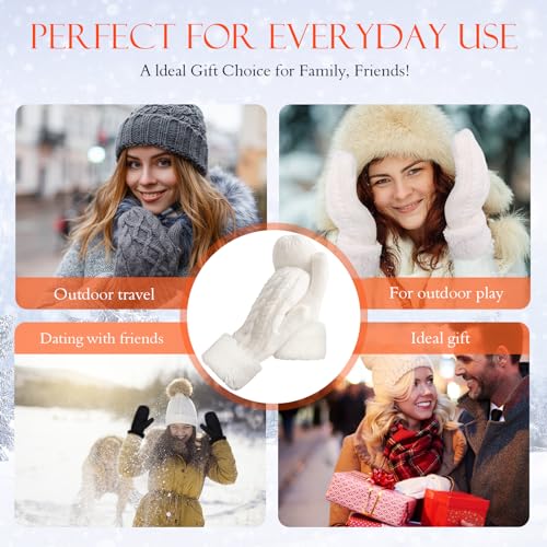 Thick Fleece Lined Winter Mittens