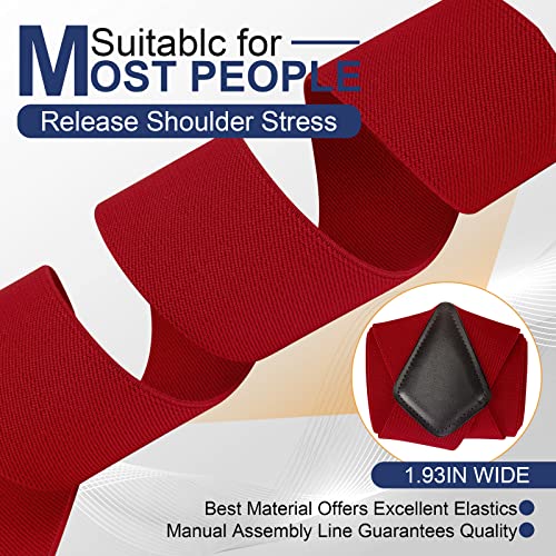 Elastic X-Shape Trouser Braces, 4 Clips