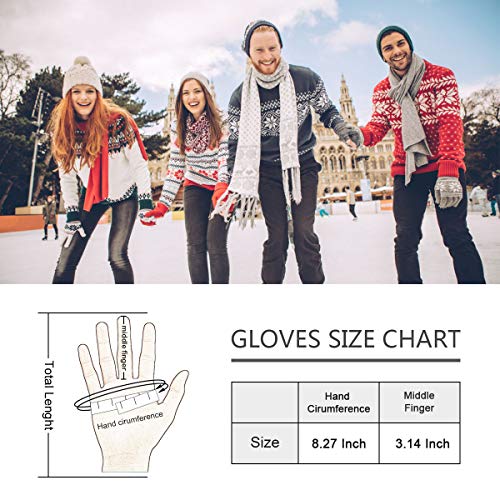 Touchscreen Winter Gloves - Grey
