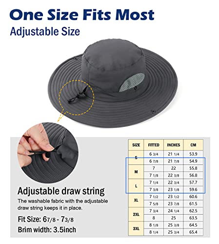 Wide Brim UPF 50 Sun Hat, Mesh UV Protection