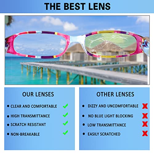 Reading Glasses 4 Pairs Spring Hinge