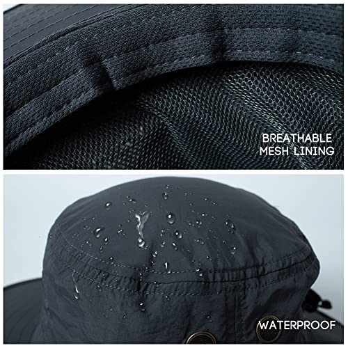 Wide Brim Mesh UV Protection Safari Hat