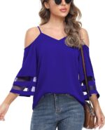 Summer Cold Shoulder Blouse