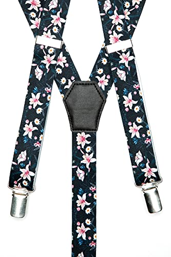 Floral Paisley Adjustable Y Shape Braces
