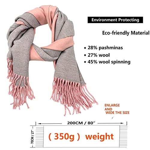 Reversible Cashmere Pashmina Shawl
