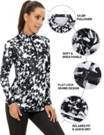UPF 50+ Long Sleeve 1/4 Zip Workout Top