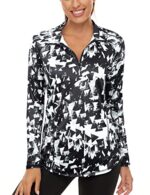 UPF 50+ Long Sleeve 1/4 Zip Workout Top